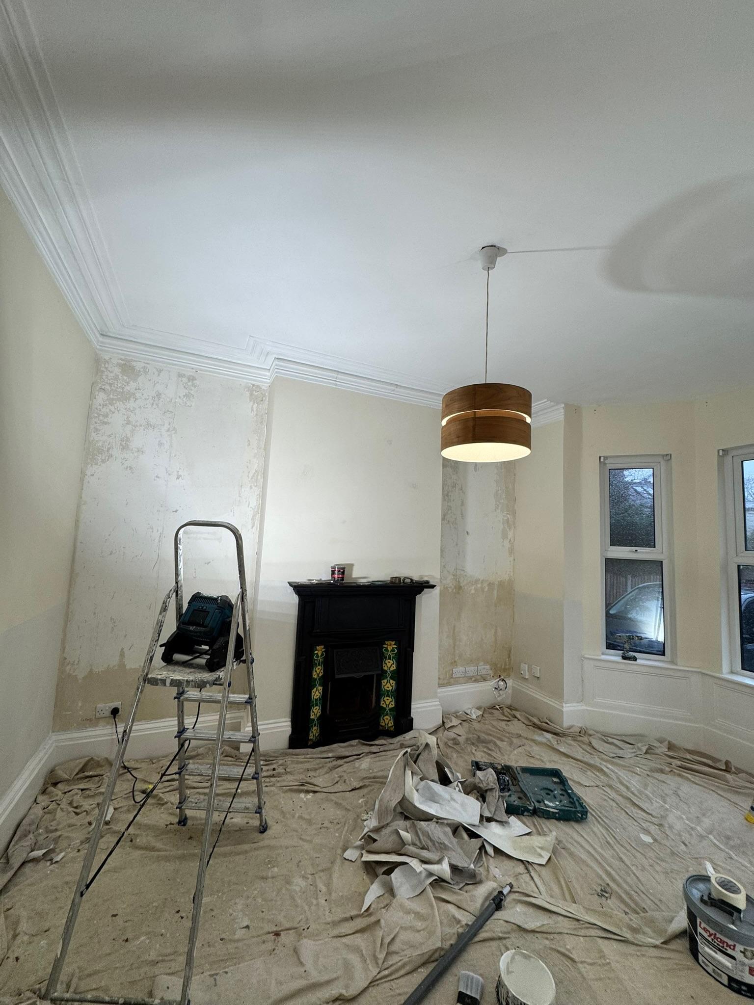 Luxury marble bathroom with freestanding chrome tub